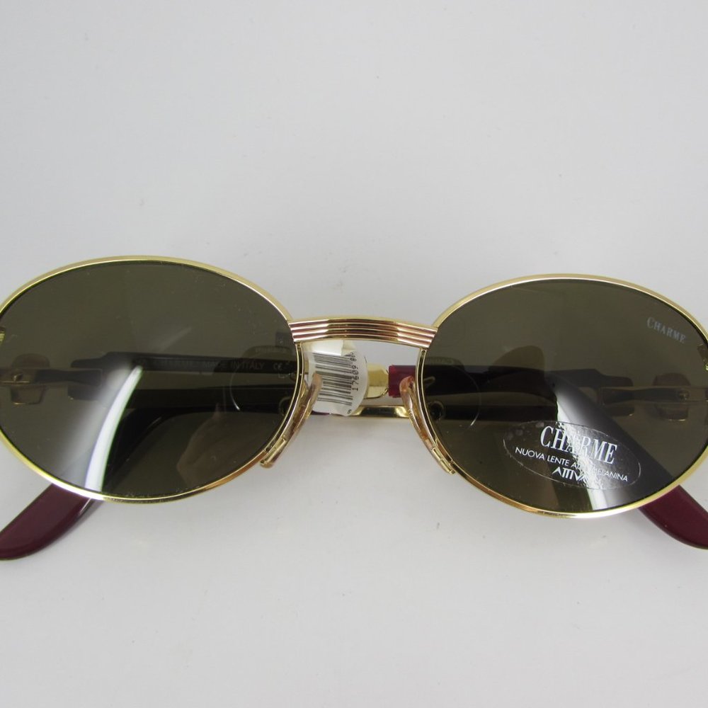 NOS / NWT Vintage Charme Attiva Egyptian Pharaoh 7536 218 Designer Sunglasses - Picture 11 of 16